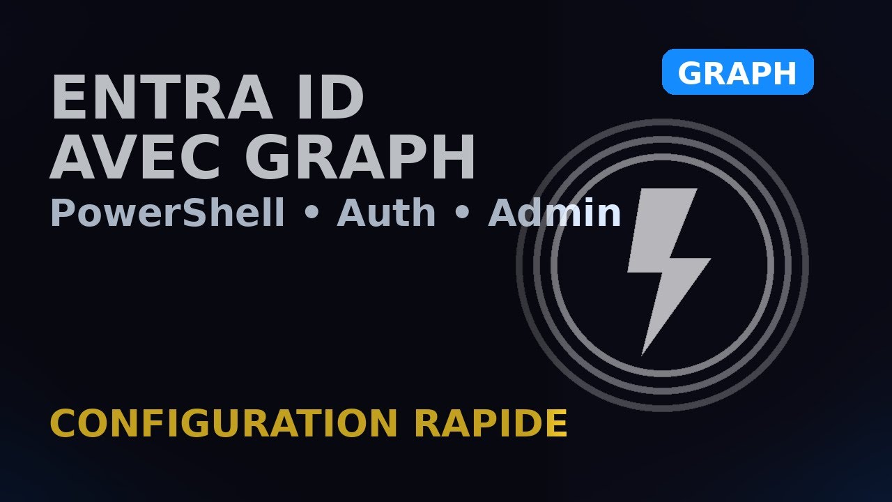 Configurer Entra ID avec PowerShell et Microsoft Graph (M365)