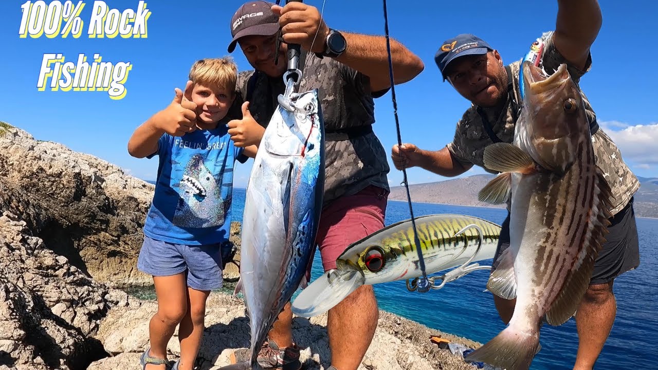 A bunch of nice fish on the rocks with Gravity Runner 55gr! Tips and Tricks!