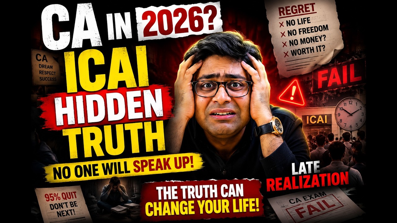 CA in 2026? The Brutal Truth ICAI Never Tells Students 😳