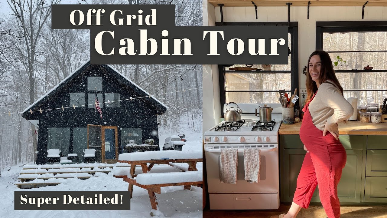 OFF GRID CABIN TOUR | 1 Year Living in Our Off Grid Home | Detailed Tour of the Entire Cabin!