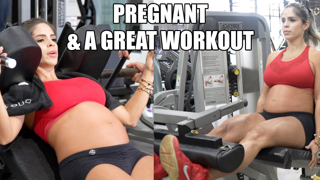 MICHELLE LEWIN: Pregnant & A Great Workout (23 weeks out)