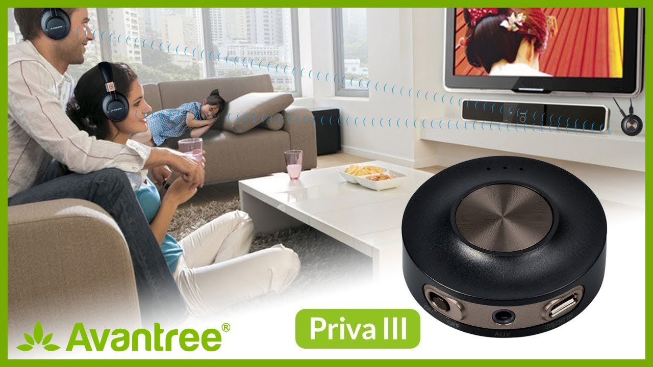 Analog Bluetooth Audio Adapter, Dual-Link aptX-Low Latency - Watch TV with Bluetooth Headphones