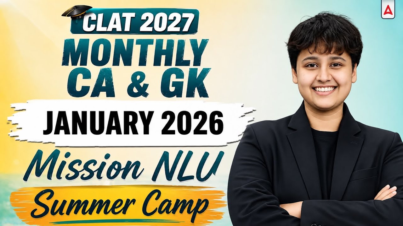 CLAT 2027 | Monthly GK & CA - January 2026 | Backlog Killer | Summer Camp Series