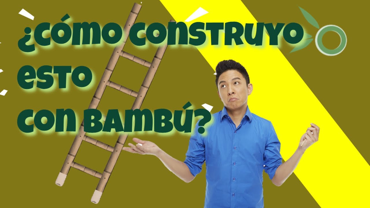 🤷‍♂️¿CÓMO CONSTRUIR UNA ESCALERA DE BAMBÚ?🛠  Aquí te lo enseño📐
