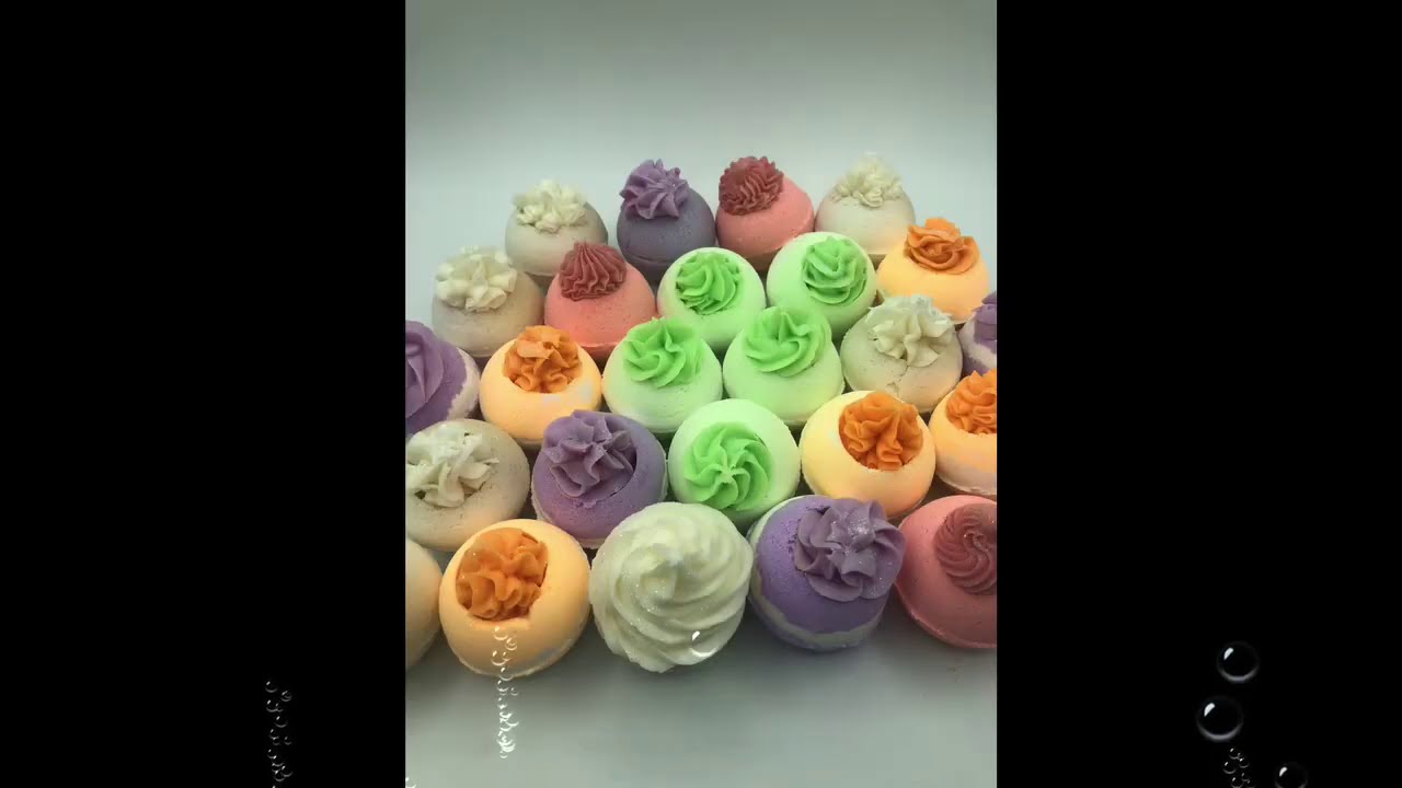 BOMBAS DE BANO CON GLASEADO PARTE-1