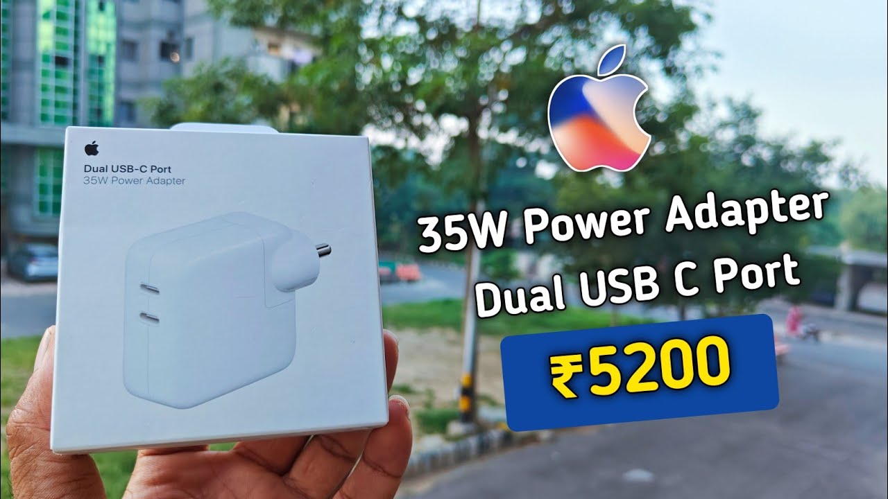 Apple 35 Watt Fast Charging Adapter Unboxing 