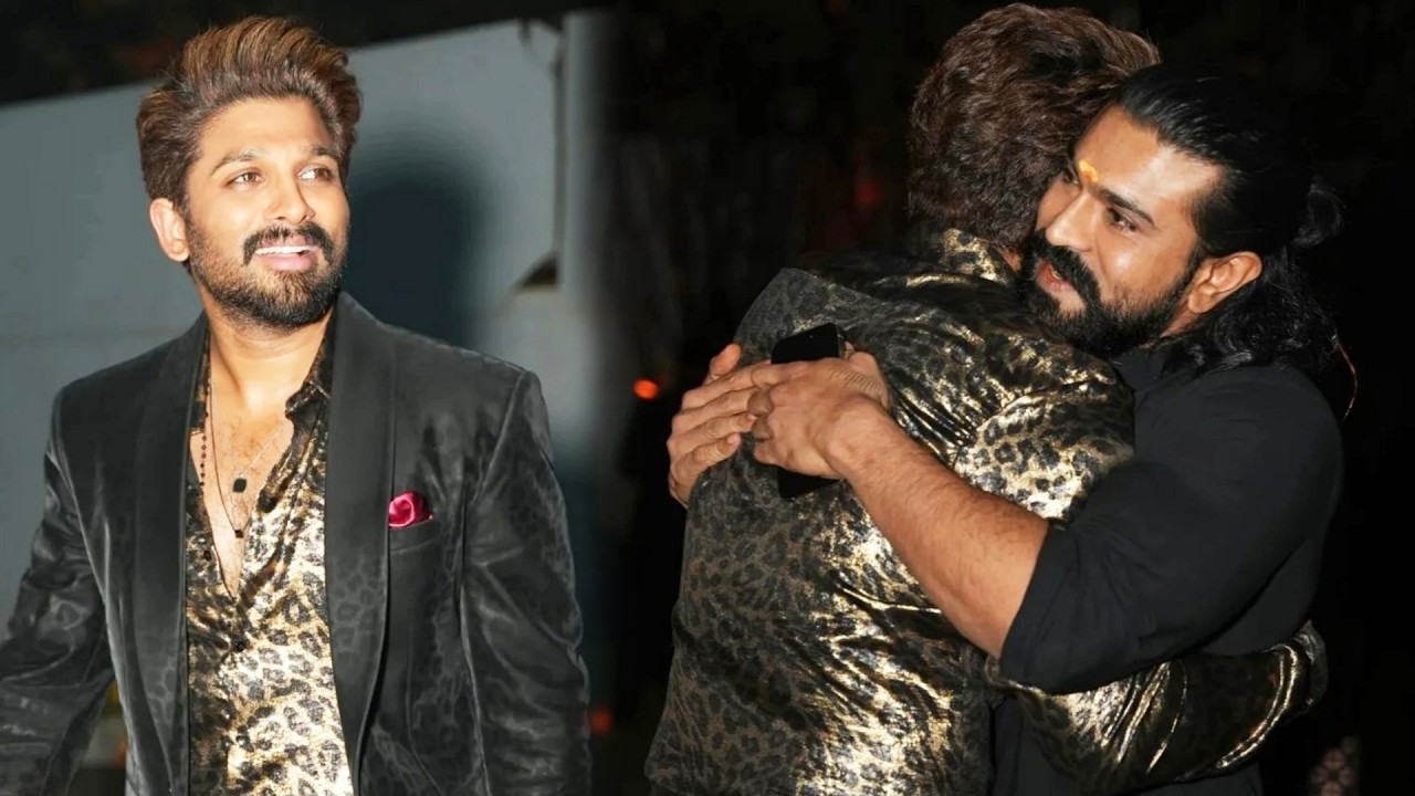 Allu Arjun & Ram Charan Visuals @ AlluSirish’s Pre-Wedding Party | Chiranjeevi | Varun Tej | FS