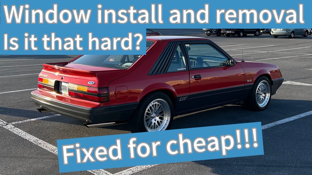 Hatch window removal and install on a Foxbody Mustang!!!