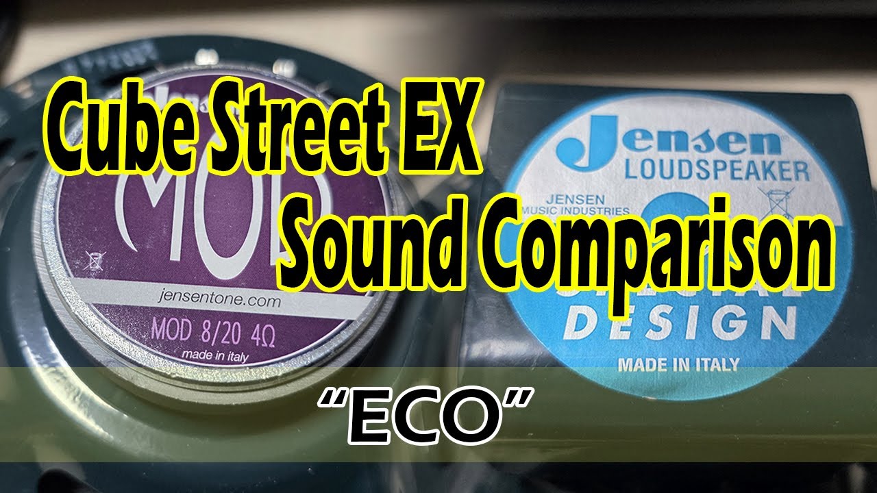 Cube Street Ex  ECO Mode - Jensen MOD VS Alnico Sound Comparison(Replacement). 스피커  사운드 비교