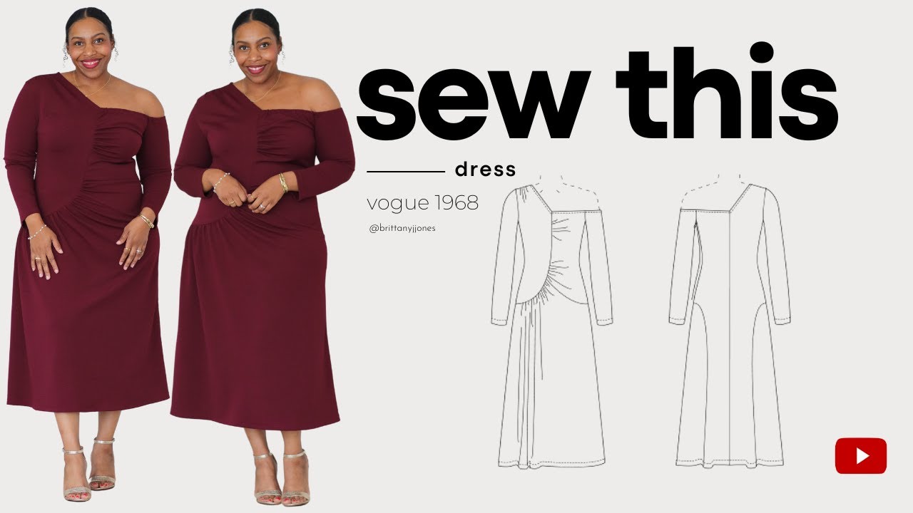 sew with me vogue 1968 | sewing | knit dress | sew along