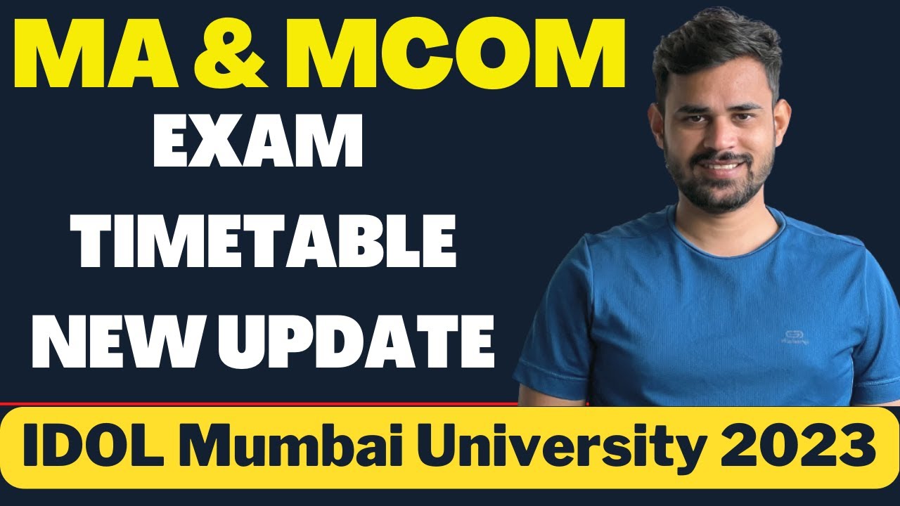 IDOL exam timetable MCOM MA