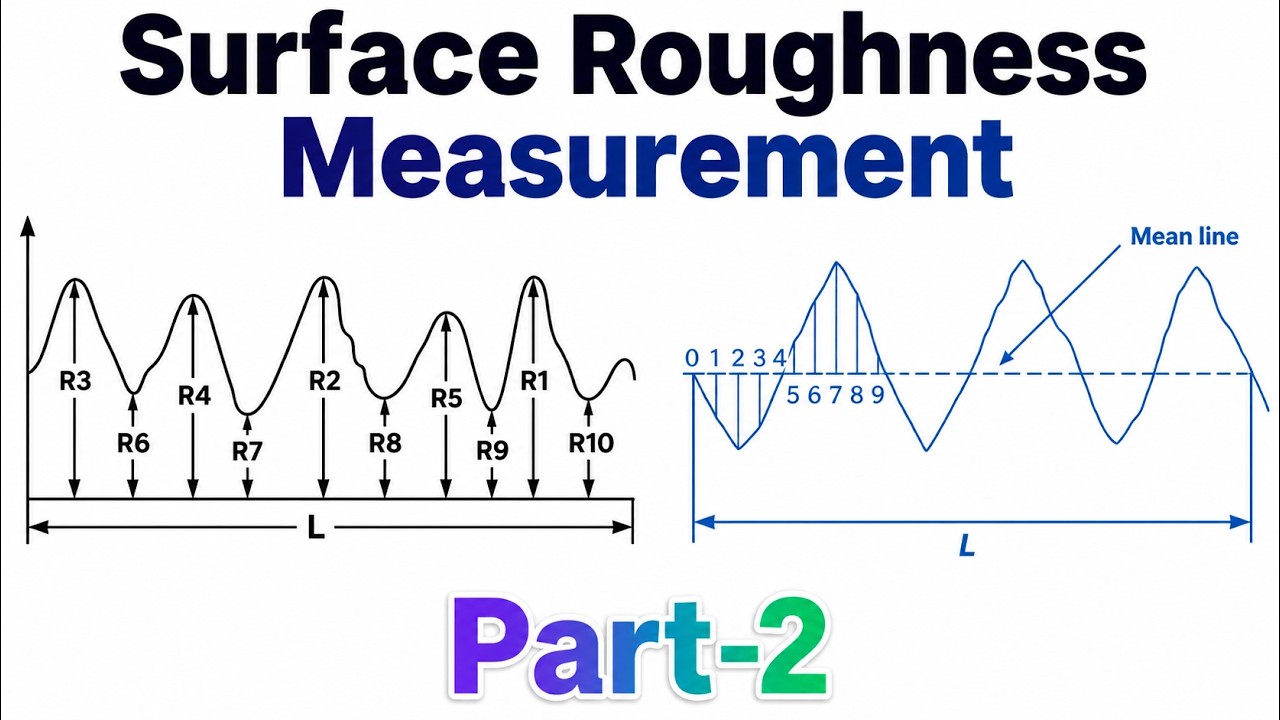 Surface Roughness Evaluation Explained | part-2 | Ra, Rz, RMS Method | GATE Mechanical