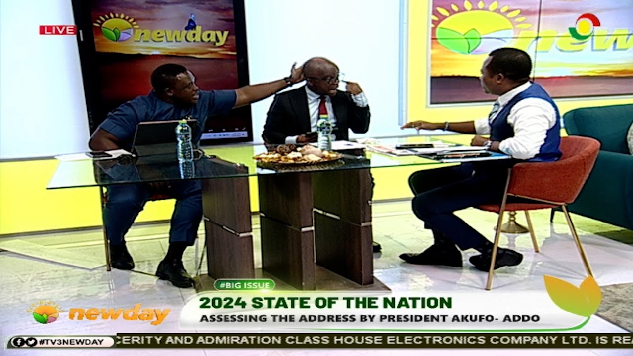 #SONA24: Dep Minister Stephen Amoah and Sam George in a fierce debate on #TV3Newday