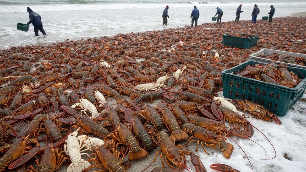 The Biggest Lobster Season of the Year – Fishermen Haul in Thousands in Under an Hour