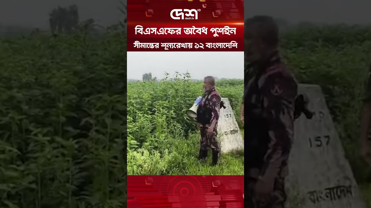 বিএসএফের অবৈধ পুশইন, সীমান্তের শূন্যরেখায় ১২ বাংলাদেশি | BSF