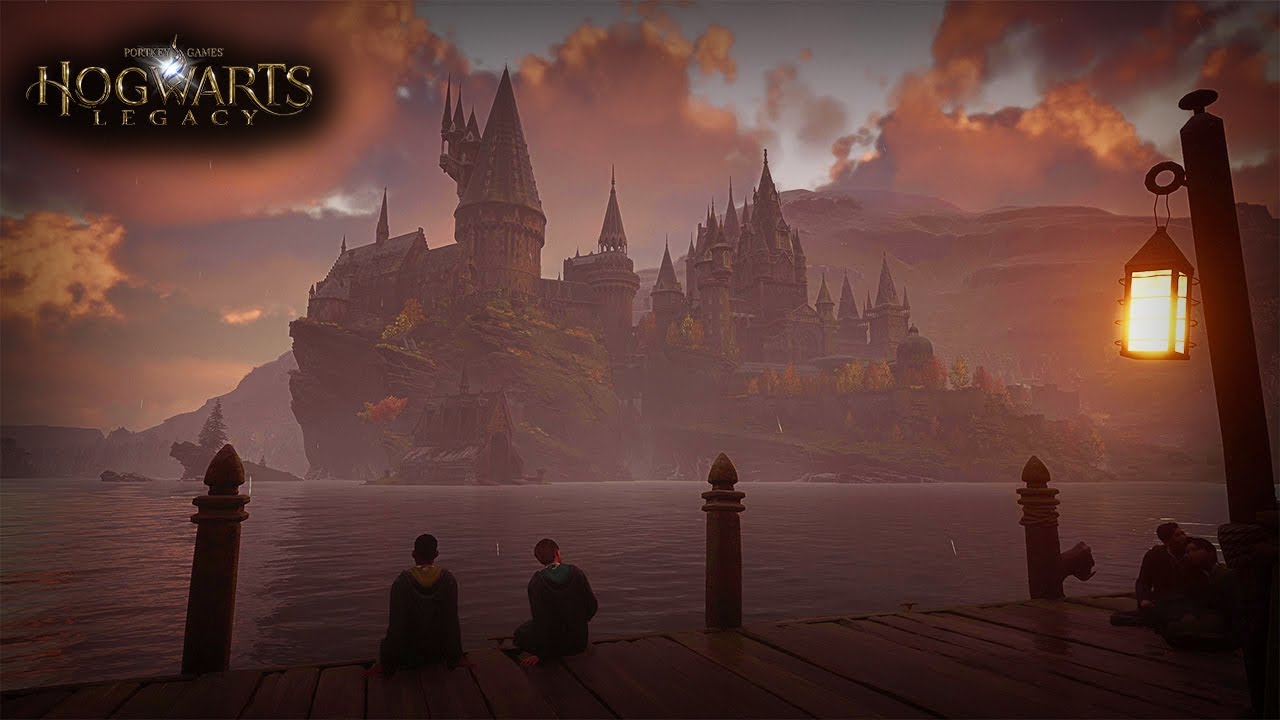 Autumn Forest Walk to Hogwarts Castle | First Person Ambient Journey [No HUD]