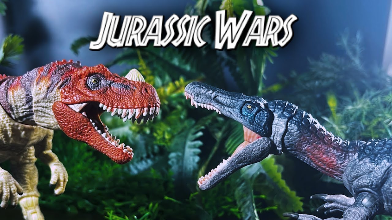 JURASSIC WORLD DINO FIGHT : BARYONYX VS CERATOSAURUS Hammond Collection Jurassic Park  STOP-MOTION