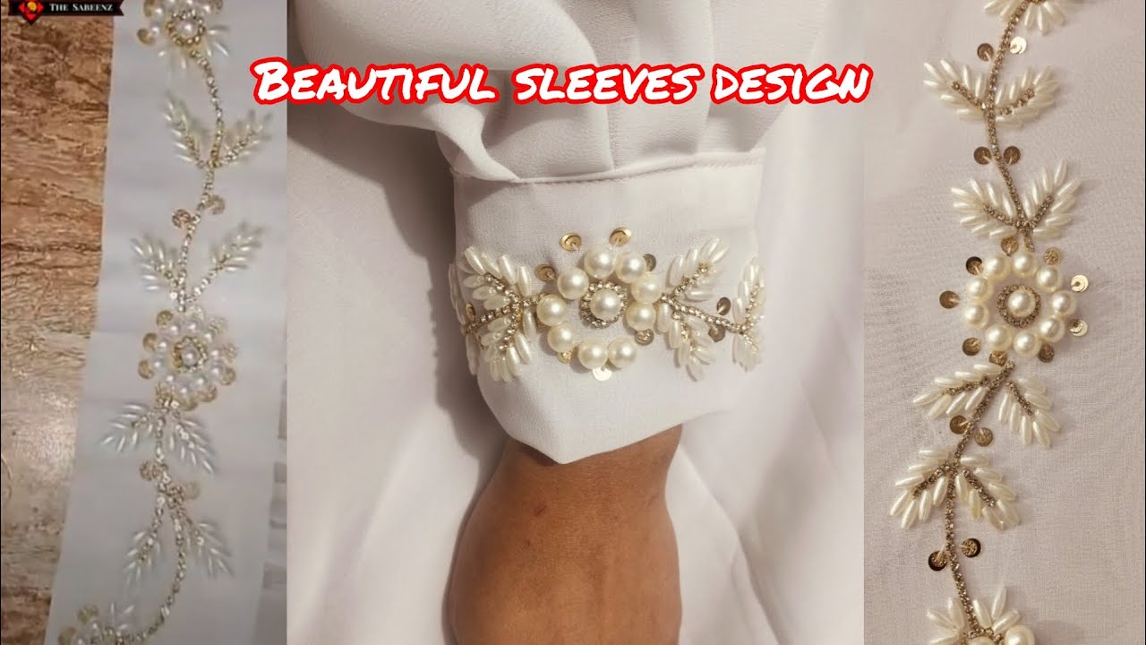 beautiful sleeves hand embroidery work/very easy Idea trend outfit kurti design