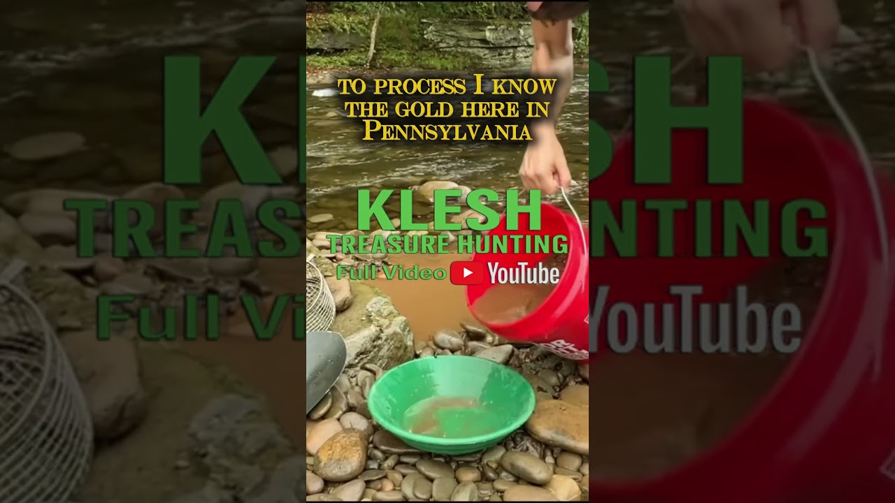 Gold in Northeastern Pennsylvania Creek #shorts ￼