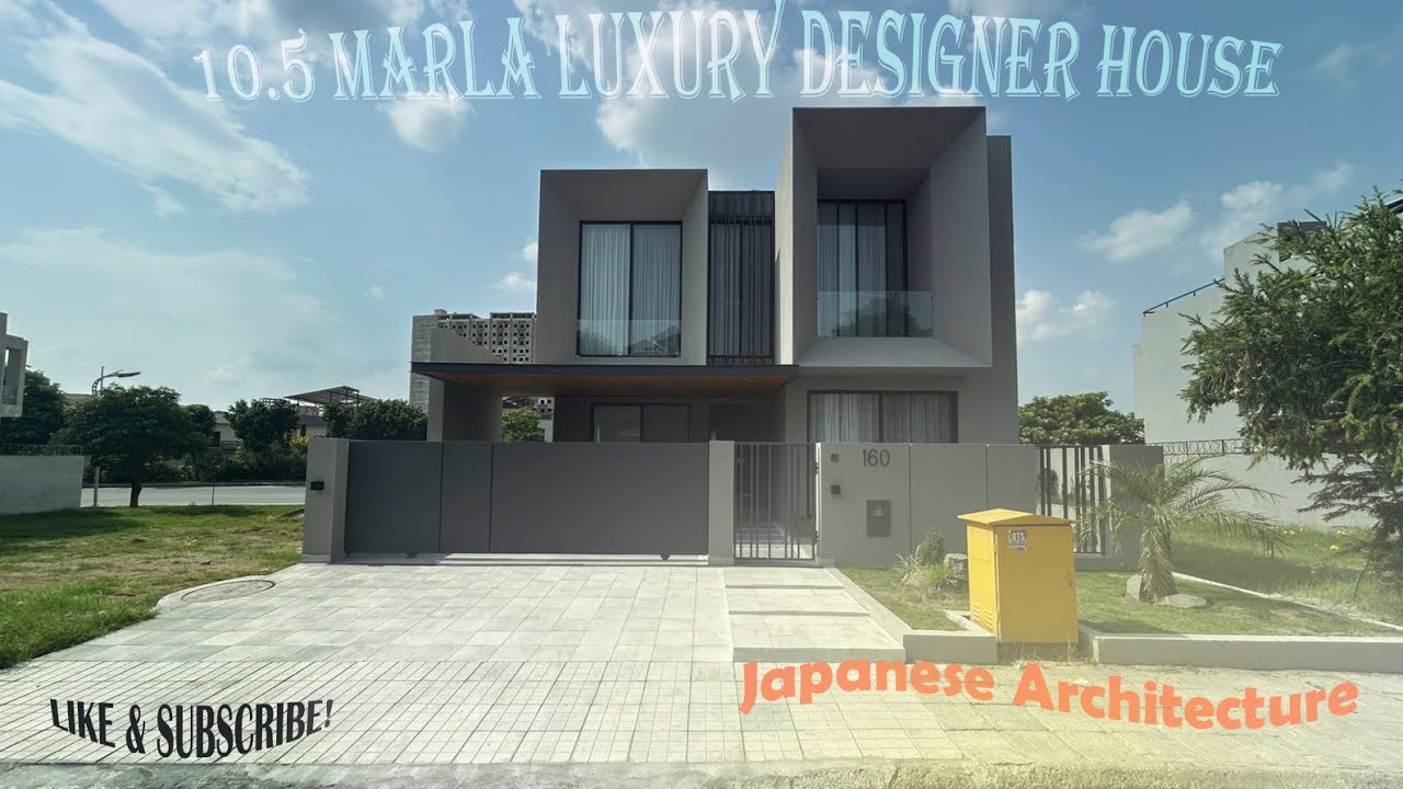 10 Marla Japanese Architecture House For Sale In Bahria Town Rawalpindi!