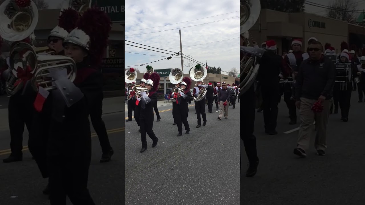 South Caldwell High School Band in the Hudson Christmas Parade 2017