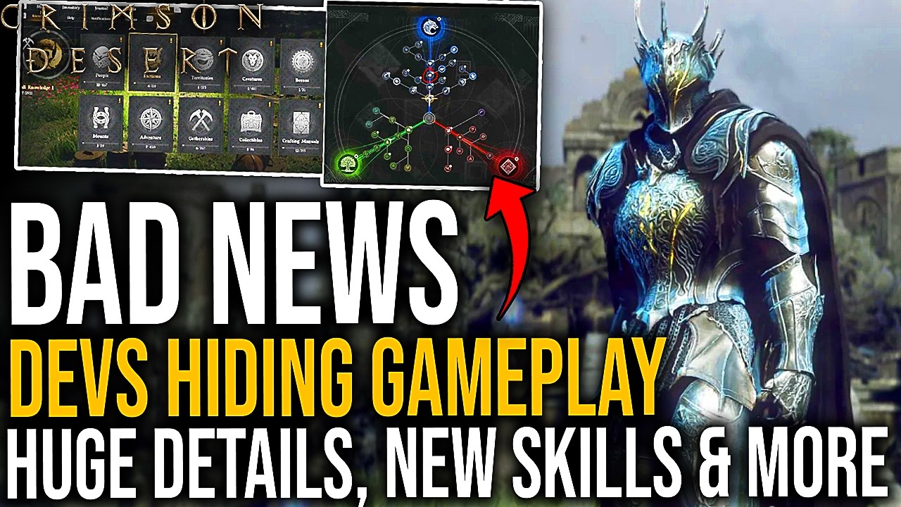 Crimson Desert - NEW SKILLS , BOSSES & Devs Hiding Console Gameplay - Massive New Details