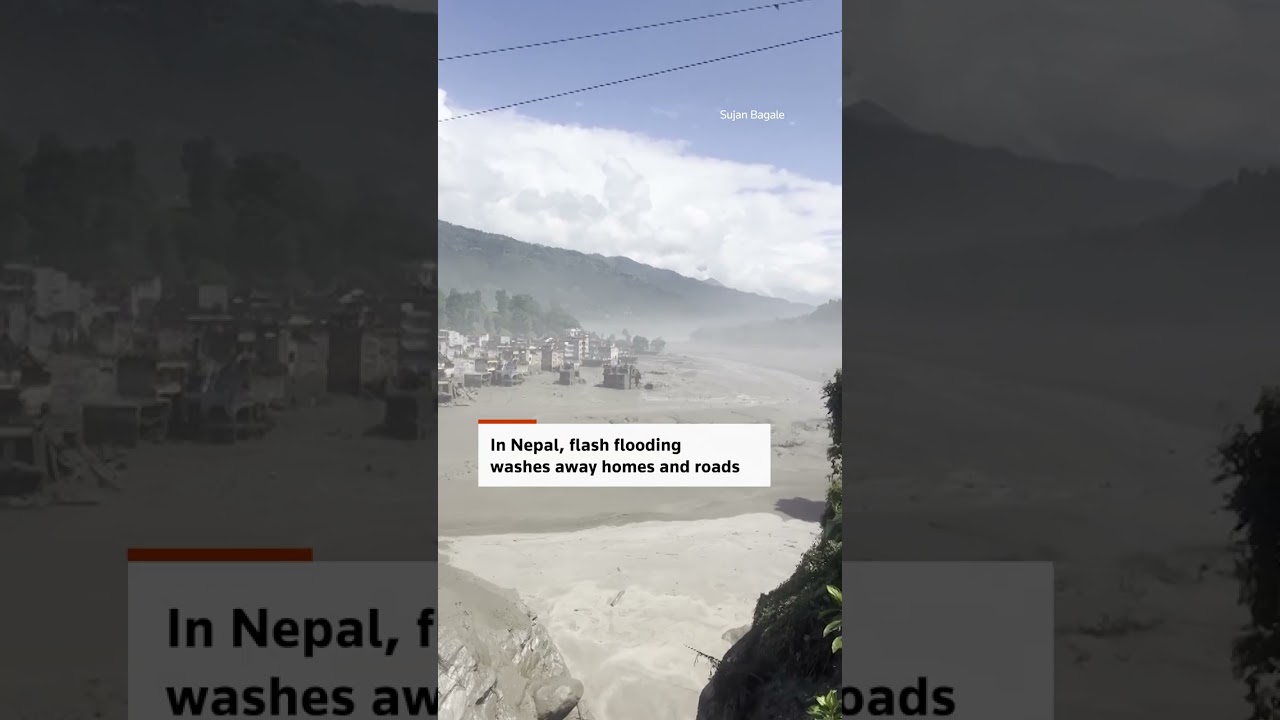 Nepal-Tibet deadly flash flood severely damages villages