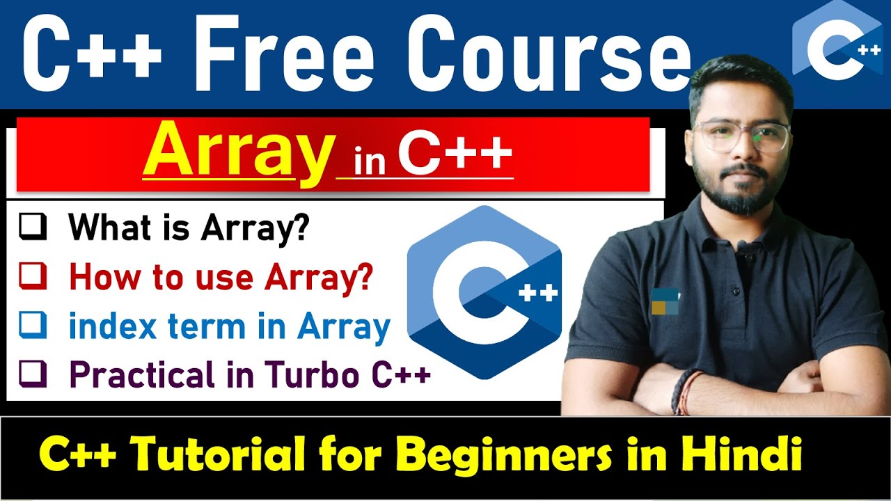 Array in C++ with Example | C++ Array Tutorial [Hindi] #array