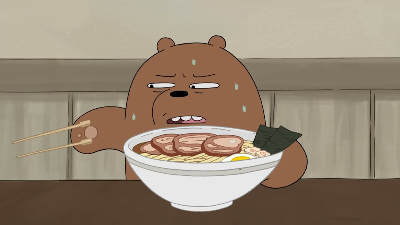 We Bare Bears | Bears Eating Ramen | Cartoon Network