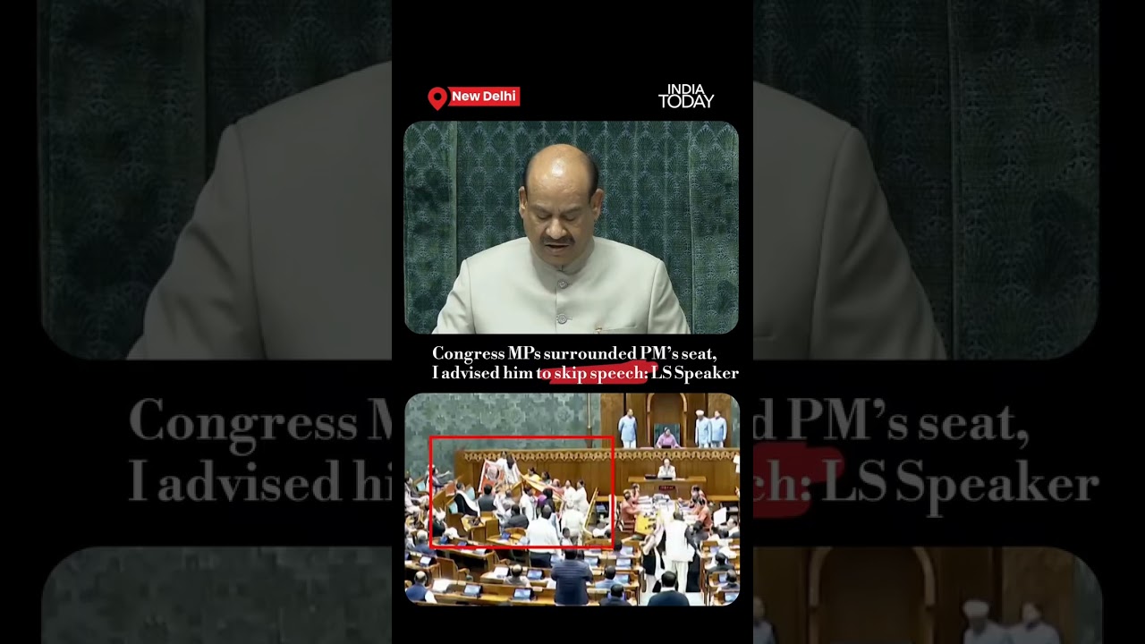 #ombirla on #loksabha Uproar Before #pmmodi &rsquo;s Address | Opposition Misbehavior Highlighted