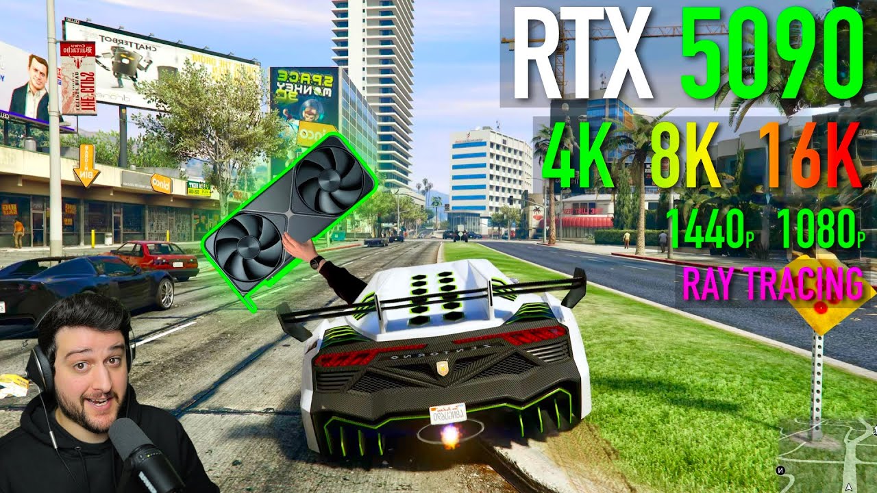 Destroying the RTX 5090 in GTA 5 Enhanced with Ray Tracing!!