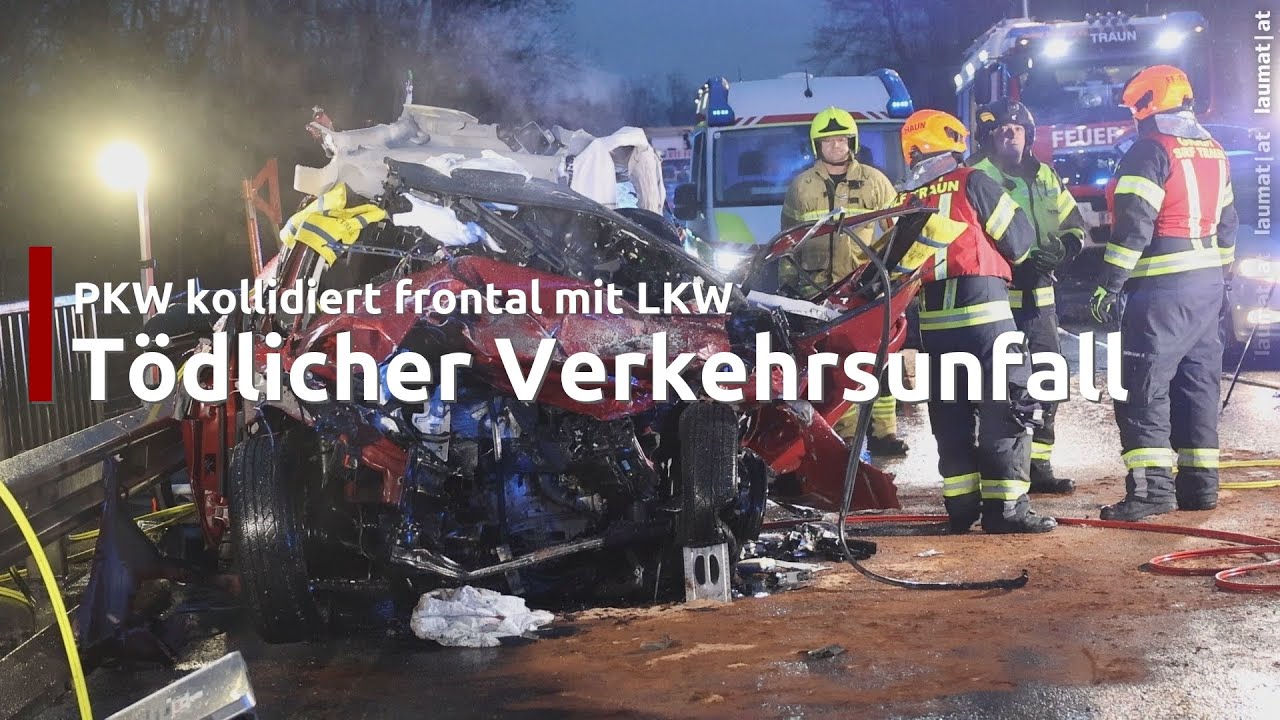 Tödlicher Frontalcrash: Autolenker starb bei Kollision mit LKW auf Kremstalstraße in Traun