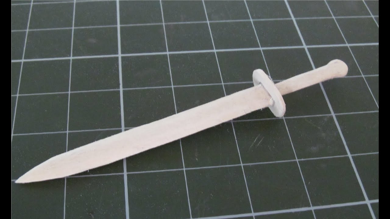 Cómo hacer una espada de palo de paleta 1