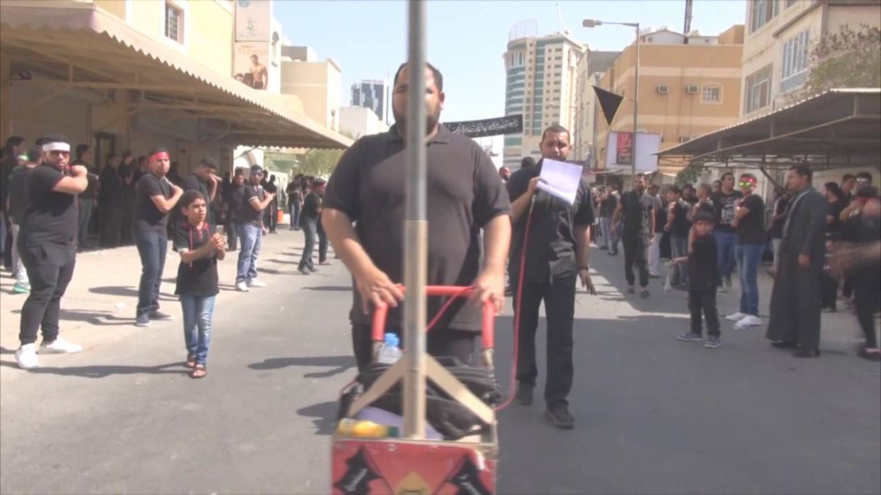 زنجيل ماتم كرباباد فى يوم تاسع محرم العزاء المركزي 1438