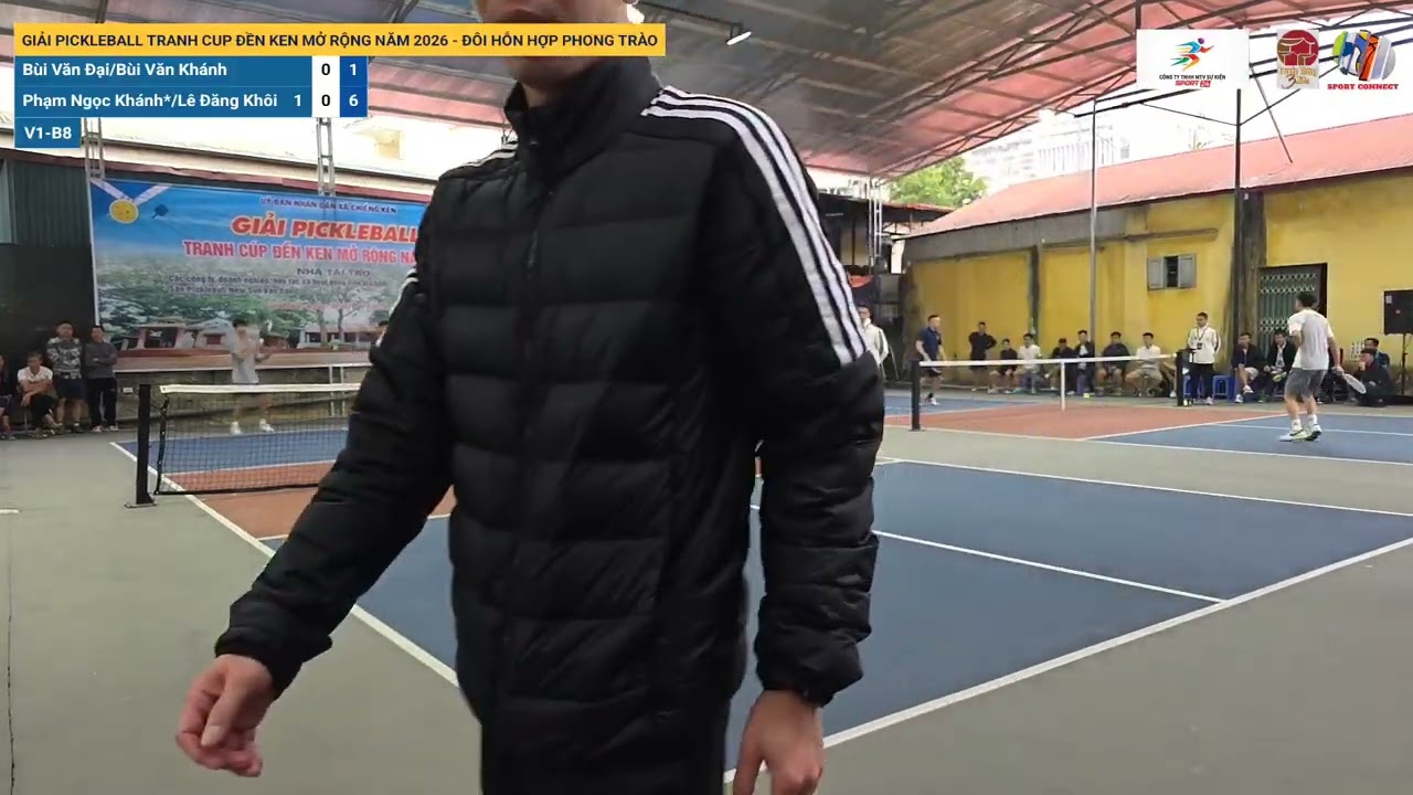 Giải Pickleball Tranh Cup Đền Ken Mở Rộng Năm 2026 - Đôi Hỗn Hợp Phong Trào: V1-B8