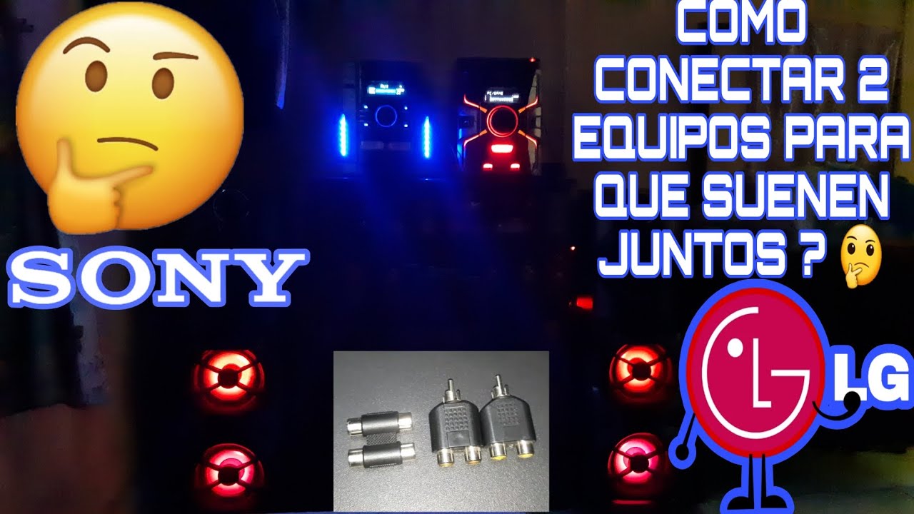 COMO CONECTAR 2 EQUIPOS A UNA MISMA FUENTE DE AUDIO EXTERNA ?
