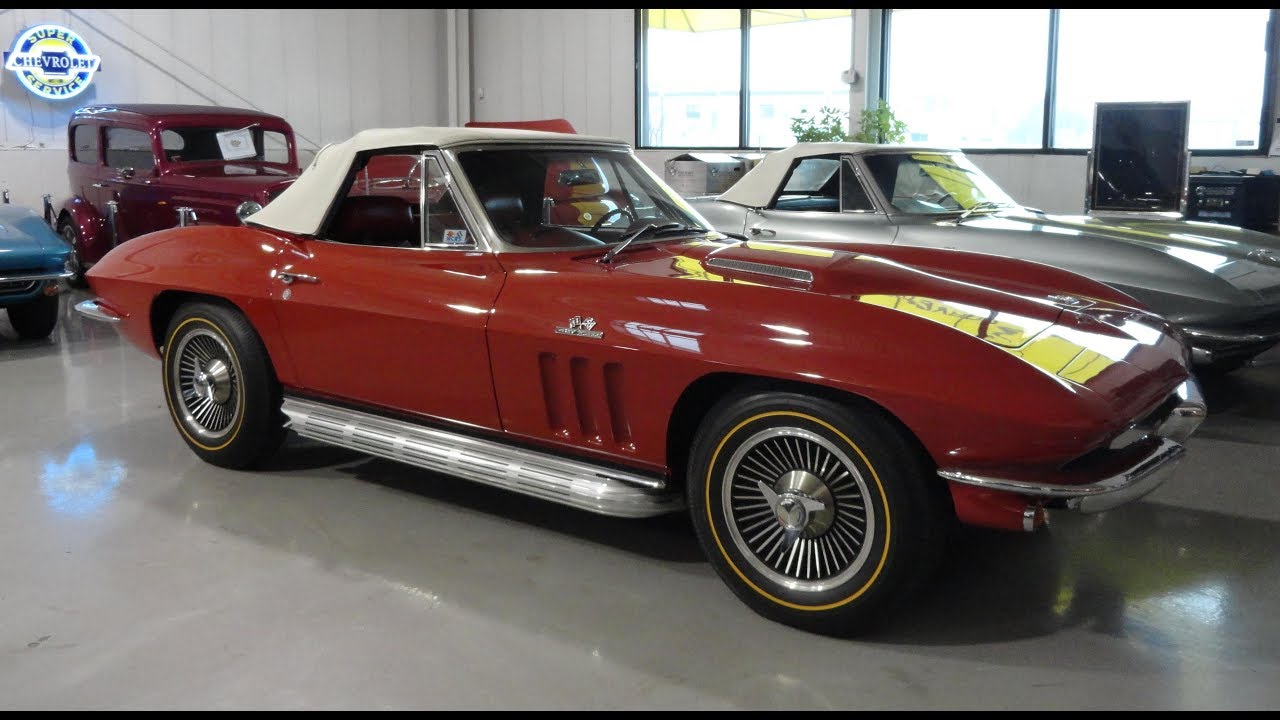 1966 Chevrolet Corvette Convertible in Rally Red & 427 Engine Sound My Car Story with Lou Costabile