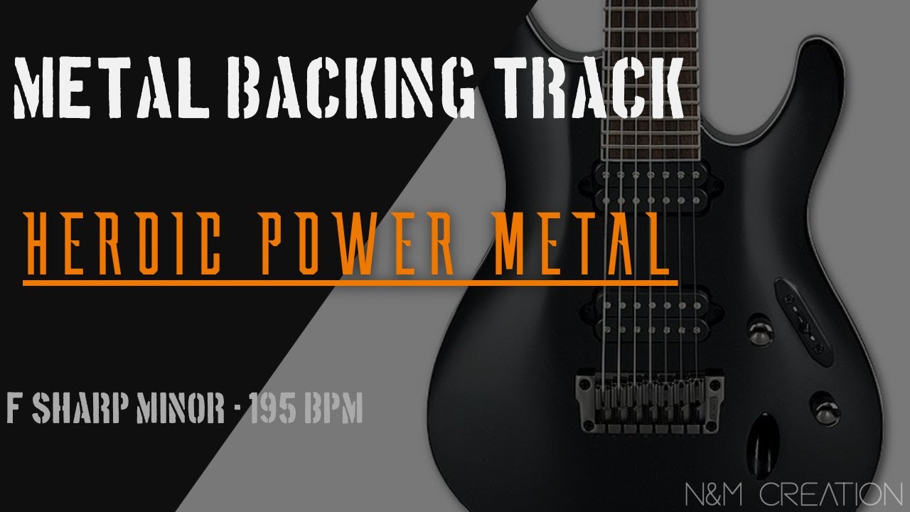 Heroic Power Metal Backing Track in F♯m | BT-300