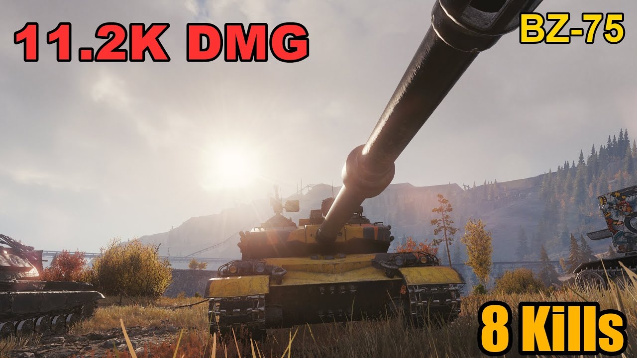 BZ-75 - 11.2K Damage - 8 Kills - Map: Tundra - Server: EU | World of Tanks