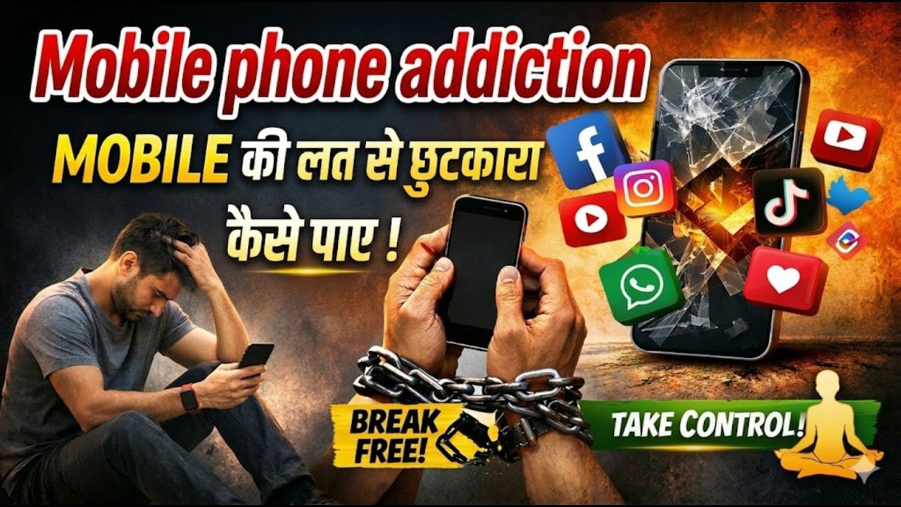 मोबाइल की लत से छुटकारा कैसे पाए ! Mobile phone addiction Stop ! BEST MOTIVATIONAL VIDEO