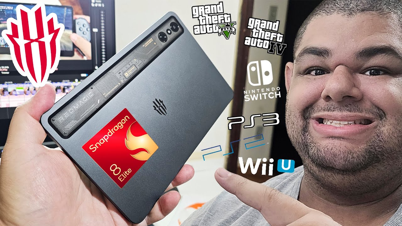 REDMAGIC Astra RODA GTA 5, PS3 e Switch! O MELHOR TABLET GAMER DO MUNDO REVIEW COMPLETA!
