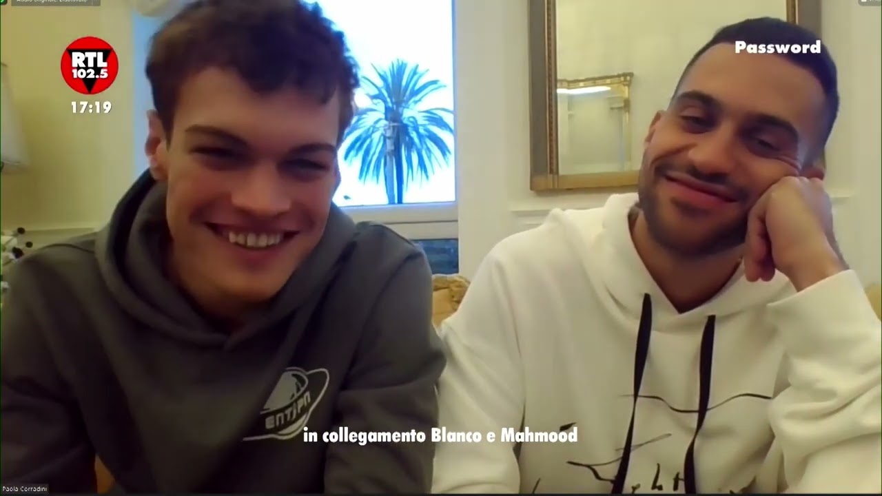 Mahmood & Blanco a RTL 102.5: Sanremo 2022 - giorno 4
