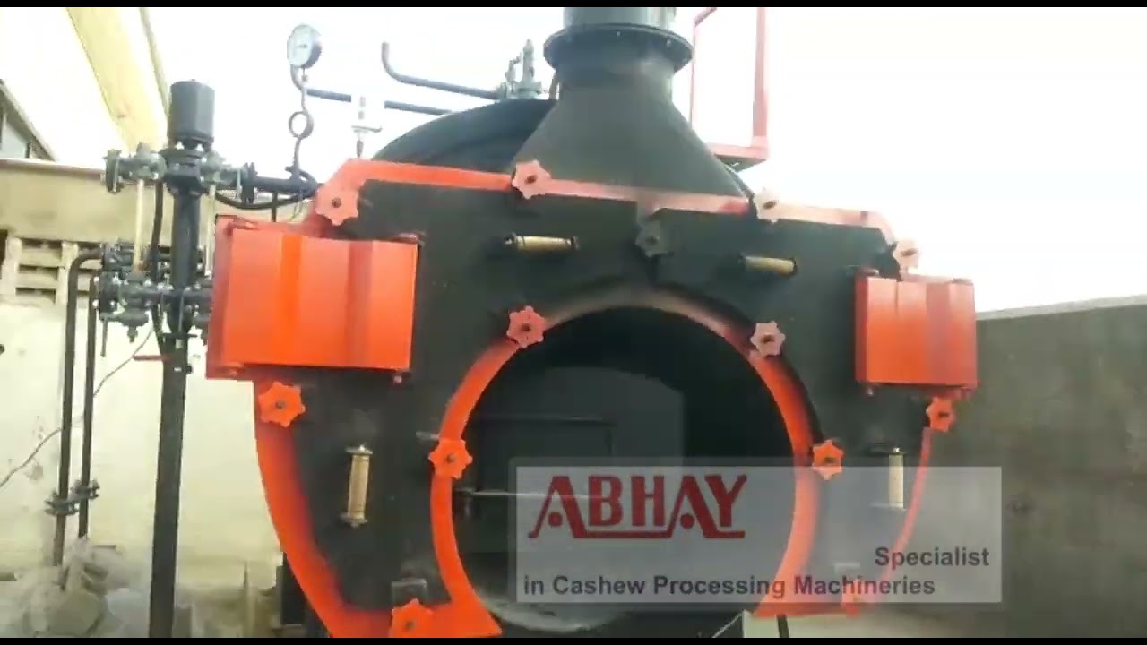 2000kgs/hr steam generation boiler with cyclone,id fan and chimney installed in Nigeria.