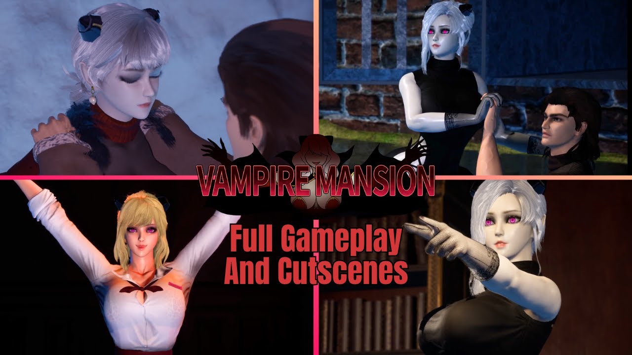 🩸A Cute Vampire Tries To Catch You🩸 | Vampire Mansion COMPLETE Playthrough and Cutscenes