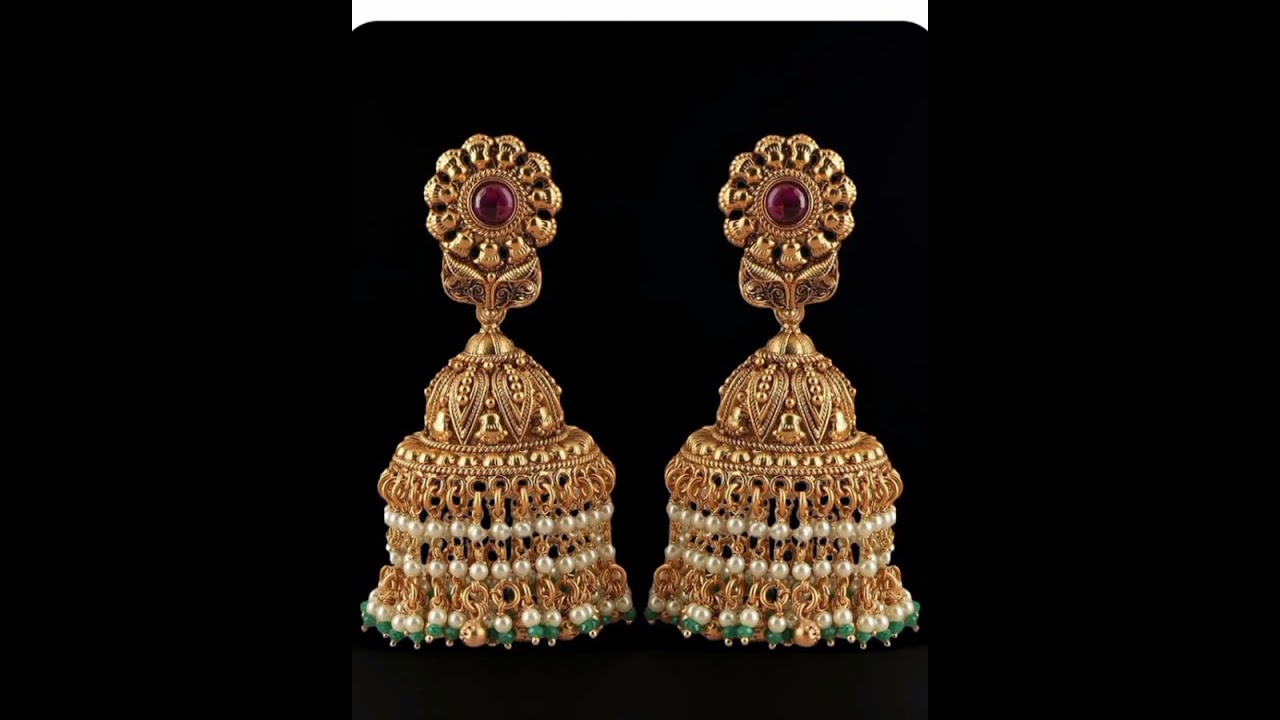 #New collection of jewellery ear rings with jumka models#💍💍
