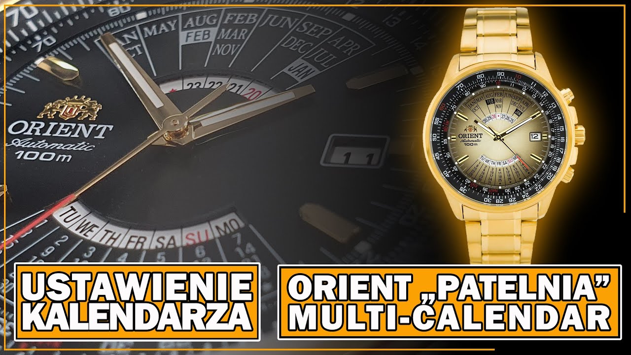 Jak ustawić wieczny kalendarz w zegarku Orient 