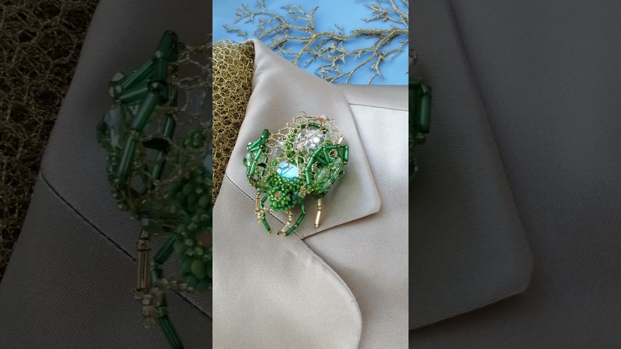 Beetle Brooches. Insect Brooch Pin. Gifts for Women. Брошь жук. Handmade Bug Brooch