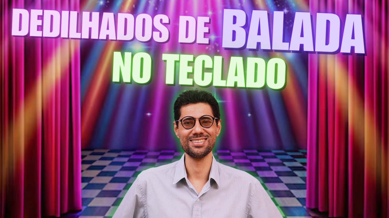 Toque o ritmo da balada no teclado
