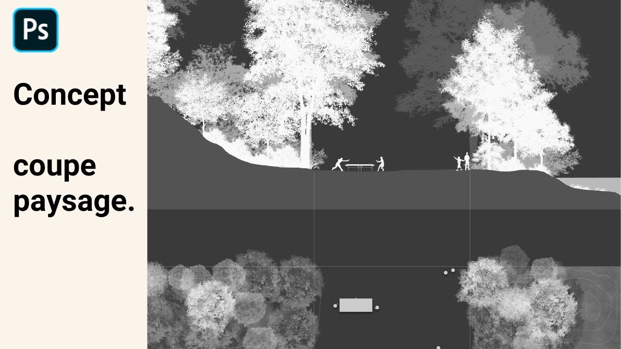Tuto | J’ai utilisé des BRUSH pour une Coupe Paysage Photoshop - débutant