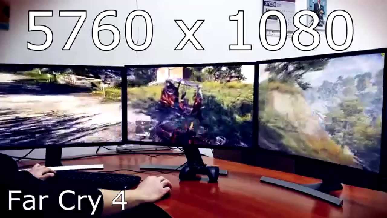 Playing on 3 curved monitors - AMD Eyefinity gaming